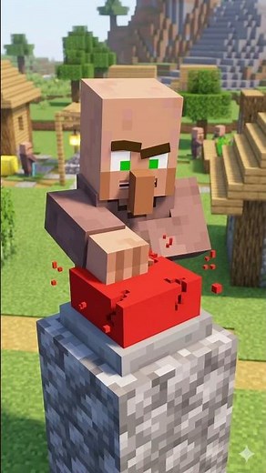 Button to enable physics #minecraft #minecraftmemes