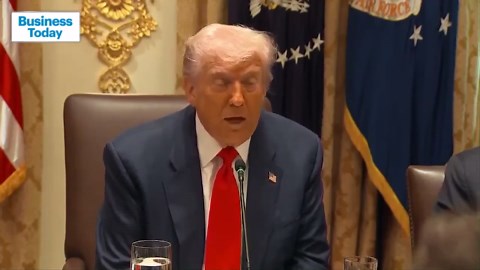 U.S. President Donald Trump Warns BRICS Nations With Tariffs, Claims Dollar Victory