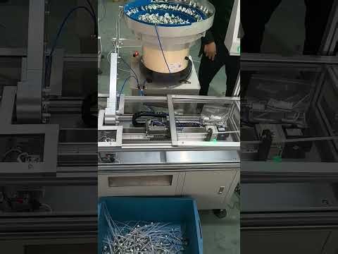 Aerosol valve dip tube fitting machine running for 360 one chamber continuous valves