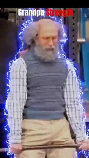 The POWER of Grandpa ☠️🔥#gymprank #sports #gym #prank #edit #shorts