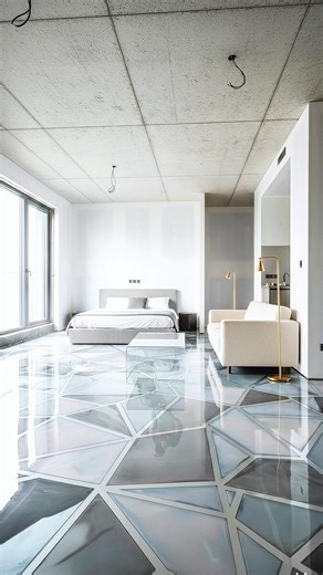 DIY Bedroom Epoxy Floor Ideas. #epoxyfloor #diy #renovation #satisfying #asmr #ai #shortsai #epoxy