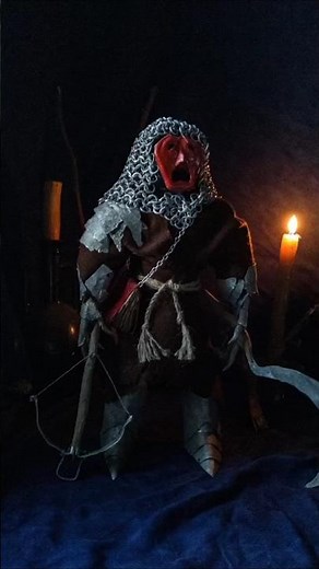 handmade doll "Abyss" created in dark medieval style #darkart #doll