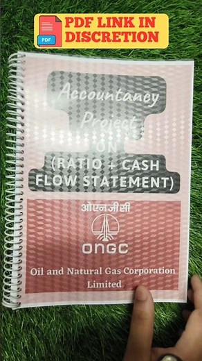 Accountancy Project File Class 12th (ONGC) #project #viral #trending #schoolproject