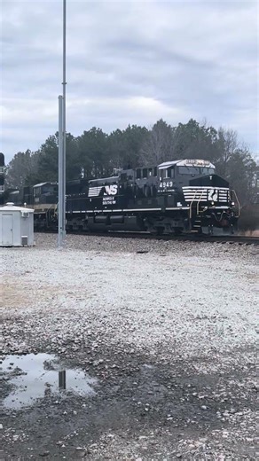 Eastbound NS 4949 Leads NS 1065 Savannah And Atlanta Trails NS 272 Intermodal Crewe VA
