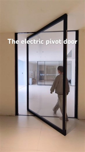The heavy-duty narrow edge electric pivot door systems#home #pivot #aluminium #doors #design #build