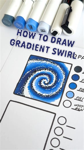 how to draw gradient swirl🌀 #coloringtutorial #coloring
