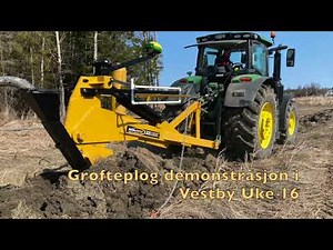 Soil-Max ZD 1600 Grøfteplog demonstrasjon i Vestby