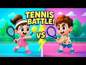 Tennis Time Song 🎾 | Fun Kids Sports Song | Learn & Play with Friends