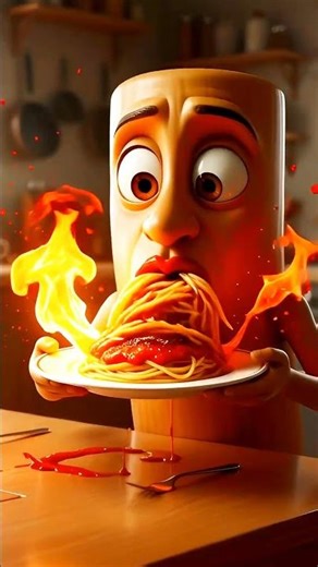 Tung Sahur EN MODO FURIA comiéndose el spaghetti 🔥🍝😡 #tungsahur #brainrot #tungverse