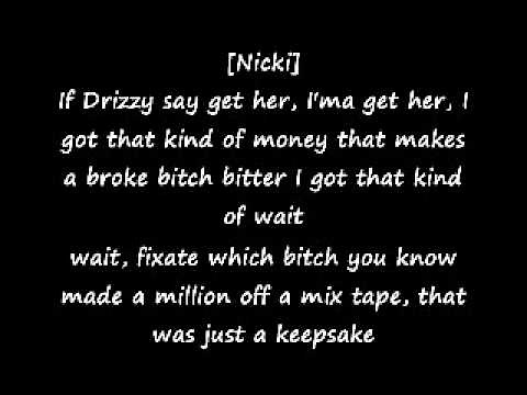 Drake- Up All Night Lyrics ft. Nicki Minaj
