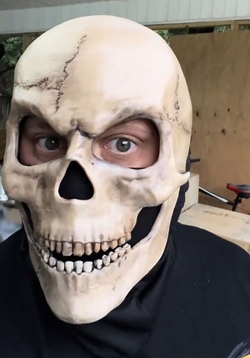 Skull Mask Crafting for Halloween