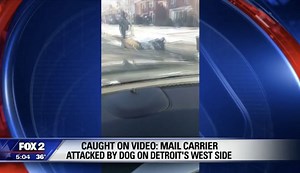 Dog attack on USPS worker caught on video