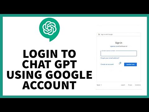 How to Login to ChatGPT using a Google Account?