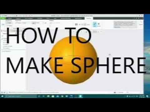 Creo Parametric || Sphere