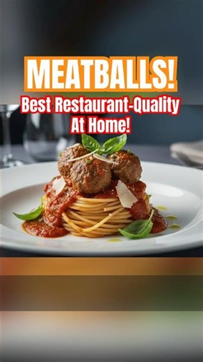 BEST Meatball Recipe, Restaurant Quality! #shorts #meatballs #meatballrecipe