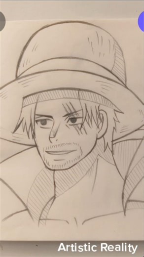 Shanks drawing tutorial ✨✨|one piece |#art #anime #animedrawing