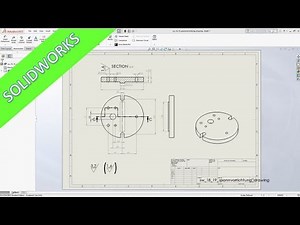 Groundplate - Grundplatte - SolidWorks 2018/19 Training - Drafting