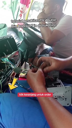 Tutorial Pemasangan Double Din Radio TV Android 7 In