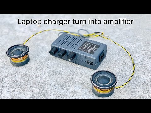 DIY Laptop charger Turn Into Ultrabass amplifier | Convert Power Supply turn into amplifier