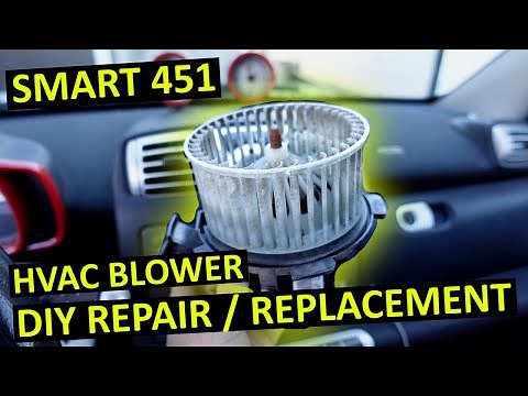 Smart 451 HVAC Blower Replacement DIY How To
