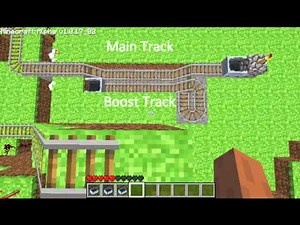 How to Add minecart boosters, automated minecart station, and more fun in Minecraft