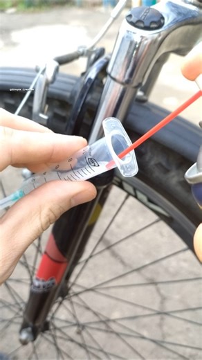 Every Cyclist Should Know this Syringe Trick to Lube their Bike like a Pro #bike #cycling #tricks