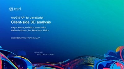Client-Side 3D Analysis - ArcGIS API for JavaScript