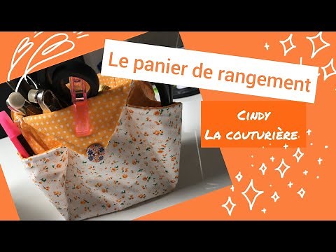 Sewing a storage basket - Cindy the seamstress - Easy sewing