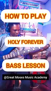 Simple Worship Bass You Can LEARN Under 30 Sec. Holy Forever By CeCe Winans BASS GUITAR LESSON 🎸 @ Great Moses Music Academy #howtoplay #worship #Bass #holyforever #CeceWinans #basslessons @highlight | Great Moses