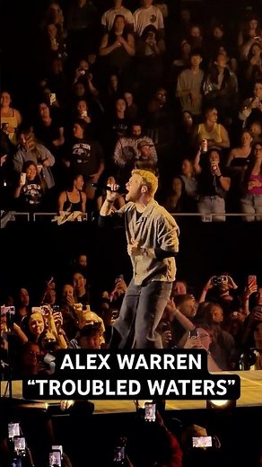 Alex Warren performs "Troubled Waters" in Seattle, WA at Climate Pledge Arena