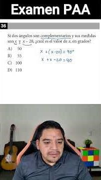 ✅👉PAA Exam - Complementary Angles