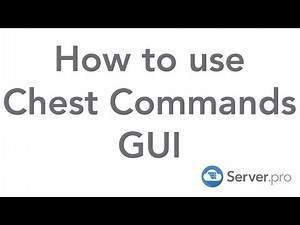 How to Use Chest Commands GUI - Minecraft Java
