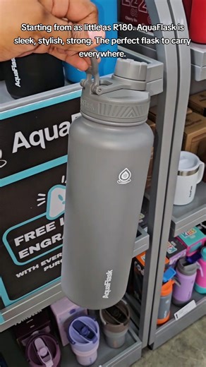 The latest trendiest flask on the block? #youtube #new #cool #aquaflask #trending #shorts #laser