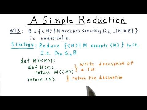 A Simple Reduction - Georgia Tech - Computability, Complexity, Theory: Computability