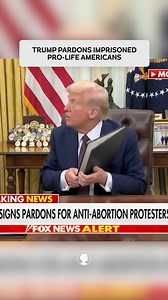 PROMISES KEPT: Today, President Donald Trump issued pardons for 23 Americans imprisoned by the Biden administration for peacefully protesting abortion. | SBA Pro-Life America