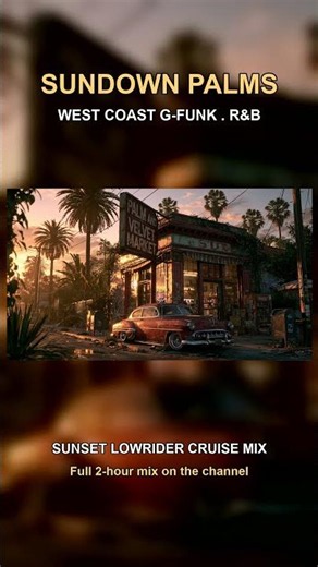 Lowrider Cruise 🌇 West Coast G-Funk R&B Sunset Mix #shorts #sunsetvibes #chillbeats #westcoast