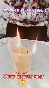 science experiment water absorbs The heat