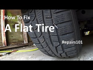 How to Fix A Flat Tire (puncture repair plug)