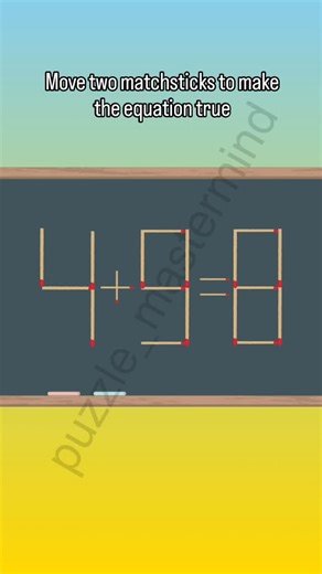 brain-teasing riddles , mental workouts, intellectual conundrums | 🔥 Puzzle time! Can you move 2 matchsticks to make the equation true? 🤔🧩 Put your problem-solving skills to the test! Comment your solution... | Instagram