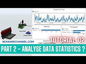 How To Get Data Statistics Graphs In Flexsim | Part 2 | Flexsim Tutorial for beginners | LeanSimCorp