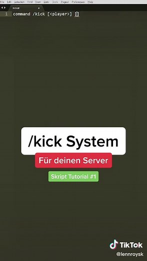 Kick in 2 Minuten selber machen – Skript Tutorial