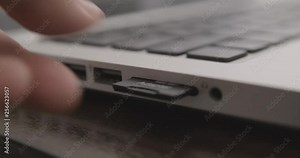 Plugging in an SD Card in to a laptop