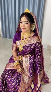 💜A Purple Reception bride 💜She was looking so beautiful 💜Location Tangail sadar 💜For more information text us💜 | Perfection By Papry
