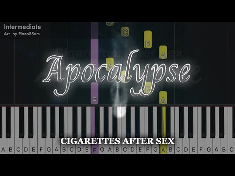 [Intermediate] Apocalypse - Cigarettes After Sex | Piano Tutorial