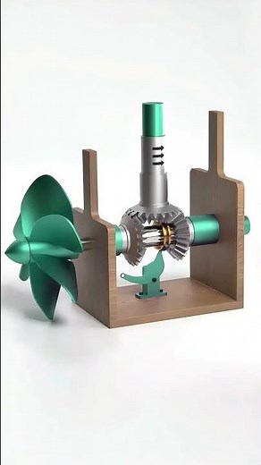 Increíble Mecanismo de Engranajes Coaxiales Contrarrotativos ⚙️🔥