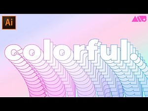 How to Create Colorful 3D Text Blends in Adobe Illustrator Tutorial