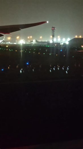 Impressive night time take off of #airindia from #dubai airport #airbus #boeing #airport