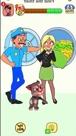 Tom Find Police🙏🏿🥲#mytalkingtom2#mytom2 #funny # #catlovers #shorts #tomcrazy #memes