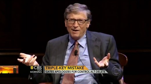 Bill Gates' 'Control-Alt-Delete' apology