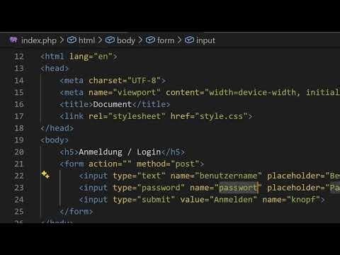 PHP & MySQL Login-System #Webentwicklung #LoginSystem #Coding #Backend #Tutorial #SQL #css
